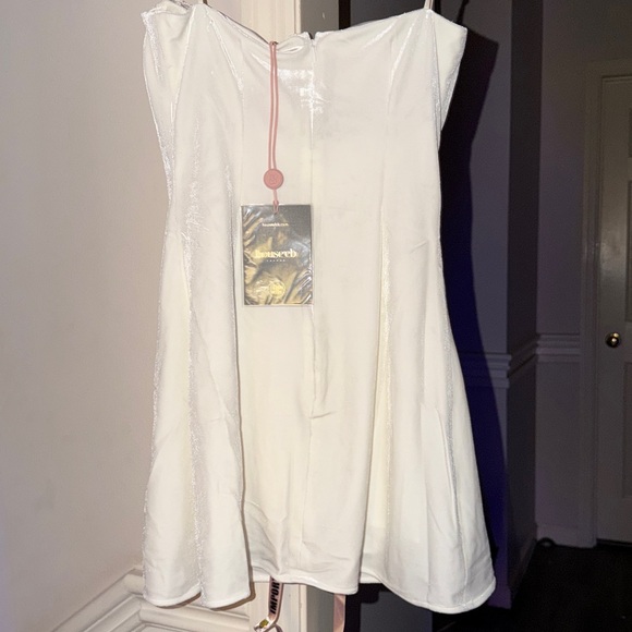 ❤️‍🔥Firm Price❤️‍🔥House of CB GRACE Ivory Crystallised Mini Dress - Picture 15 of 16